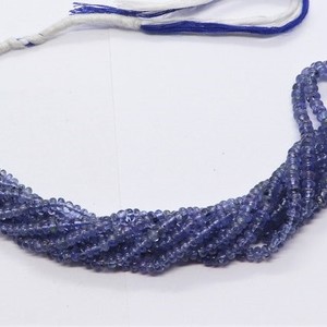 Perles rondes lisses en Tanzanite naturelle 2,5-4 mm, perles de pierre précieuse Tanzanite, brin de 15 pouces, perles rondes simples pour la création de bijoux - Product Image 4
