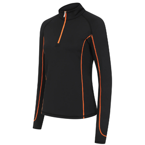 Chemises d'équitation haut de gamme pour femmes, à manches longues, pour concours, avec demi-fermeture éclair, fabriquées en usine, sous-vêtements de base, logo personnalisé, chemises de concours - Product Image 1