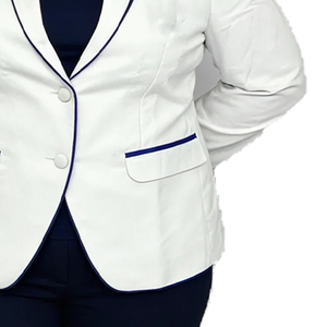 Blazer de Lana Cruzado para Mujer, Hecho a Medida, Tallas Grandes, con Escudo Bordado de Hermandades y Fraternidades, Cortavientos y Transpirable, ODM 2026 - Product Image 3