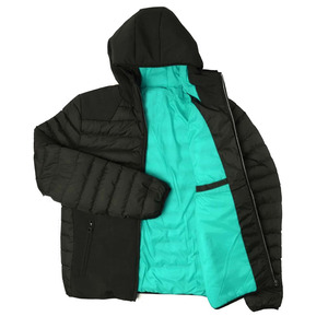 Chaqueta Acolchada de Plumón Brillante con Capucha, Impermeable y Acolchada para Invierno, Precio al por Mayor - Product Image 1