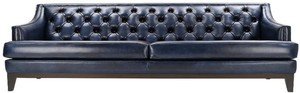 Sofá de Tres Plazas de Cuero Buff de Moda con Cuero Buff Premium para Sala de Estar, Cafetería, Hotel y Proyectos de Hostelería - Product Image 2