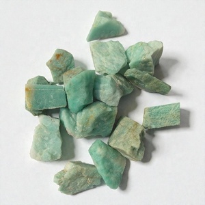 Pierre d'Amazonite brute en vrac, spécimen minéral, cadeau d'affaires, décoration intérieure, thème mascotte - Product Image 2