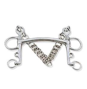 Mors de cheval Pelham OEM/ODM – Mors en acier inoxydable avec chaîne de bridage pour l'équitation et le dressage - Product Image 3