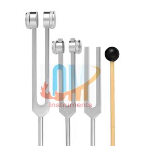 Diapasón de Acero Inoxidable de Alta Calidad para Suministros Médicos Portátiles OldMed Instruments, Pesas Fijas, No Magnético, Resistente a la Corrosión - Product Image 2