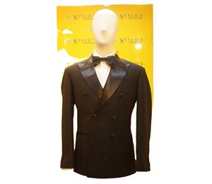 MTM bespoke แจ็กเก็ตสูทธุรกิจทักซิโด้กระดุมแถวเดียวผ้าวูลพร้อมซิประบายอากาศ - Product Image 2