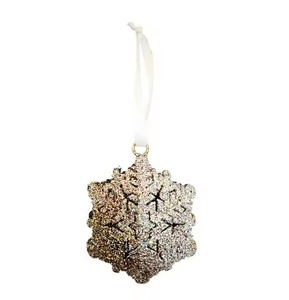 <b>Blue</b> <b>Glitter</b> Custom Two-Sided Metal Christmas Hanging Ornament Xmas Holiday Decorations Pendant Metal Craft Hanging Ornament - Product Image 3