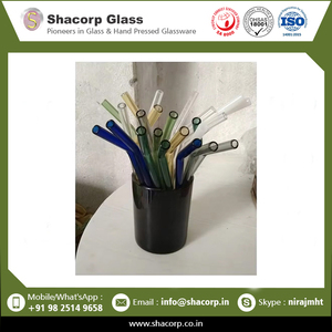 Eco Friendly <b>Reusable</b> Glass <b>Straw</b> for Smoothies Juice Milkshakes and Sustainable Daily Drinking Use - Product Image 6
