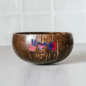 Tazón de Cáscara de Coco Biodegradable y Ecológico, Impreso en 3D, Estilo Americano para Yogur, Ligero, Regalo Único para el Día de la Independencia del 4 de Julio - Product Image 2