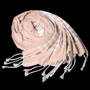 Fournisseur indien de serviettes de plage Fouta en coton 100% OEM, à rayures teintes, avec logo personnalisé, haute absorption d'eau, en vente. - Product Image 2