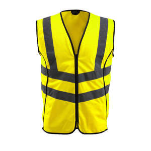 Gilets de sécurité réfléchissants unisexes personnalisables avec logo, haute visibilité, pour travaux de construction, ajustables - Product Image 6