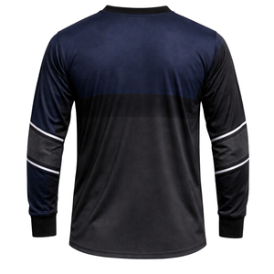 Camiseta de Paintball Gris Marino con Degradado Ombre, Sublimada, Manga Larga, Transpirable, de Malla, para Equipo, Ligera, para Entrenamiento Atlético - Product Image 3