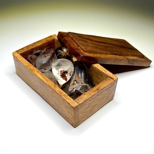 Bela Acacia Wood <b>Tabletop</b> <b>Storage</b> Box Rustic Rectangular Handcrafted for Home & Wedding Gift Packaging - Product Image 4