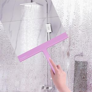 9\" Width Silicone Rubber Blade Shower and Window <b>Squeegee</b> in Pink Car <b>Squeegee</b> - Product Image 1