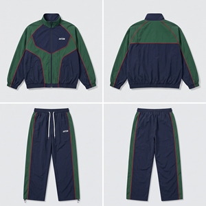 Conjunto Deportivo Cortavientos para Hombre, Mezcla de Algodón, Personalizado - MOQ Bajo, Fabricante OEM al por Mayor, Ropa Deportiva B2B - Product Image 1