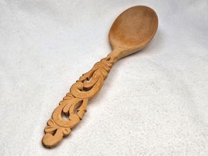 Cuillère à thé en bois écologique, faite à la main, pour café, thé, sucre, accessoire de cuisine poli - Product Image 2