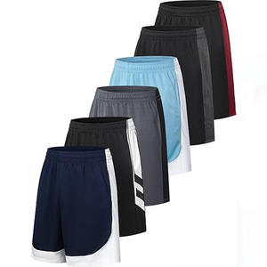 Shorts de basketball Performance Elite pour hommes, poches zippées sécurisées, tissu léger à séchage rapide, entraînements en salle de sport, course à pied athlétique - Product Image 1