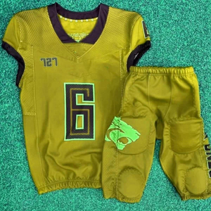 Maillot de football américain personnalisé, respirant, nouveau style, extensible, dernier design, uniformes de football américain - Product Image 4