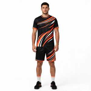 Conjunto de Uniforme de Voleibol Personalizado por Sublimación para Hombre, Transpirable, de Secado Rápido, Camiseta y Pantalones Cortos de Voleibol para Entrenamiento, Ropa Deportiva, Traje de Equipo - Product Image 1