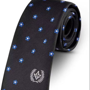 Cravate maçonnique personnalisée faite à la main en polyester, durable, séchage rapide, respirante, cravate de régalia maçonnique - Product Image 2