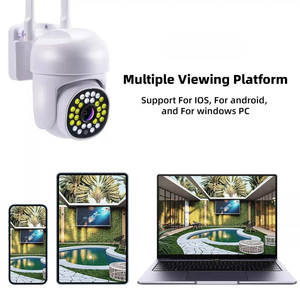 Incluye función de intercomunicación, cámara WiFi PTZ HD 1080P para exteriores, 355 °   Pan 90 °   Inclinación, Audio Bidireccional, Visión Nocturna, Alerta de Movimiento para H - Product Image 4