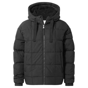 Women's Hooded Puffer Jacket Quilted Down Alternative Winter Coat Zip Up <b>Parka</b> for Casual Outdoor Wear Bubble Jacket - Product Image 4