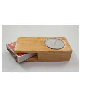 Portavelas de madera moderno con caja para guardar fósforos, para bodas, eventos festivos, fiestas, mini soporte para velas para el hogar, restaurante, mesa - Product Image 1