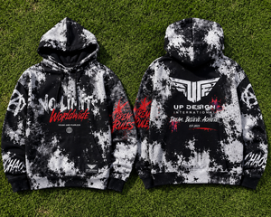 เสื้อฮู้ดสตรีทแวร์แบบสวมหัว พิมพ์ลายกราฟิกสีดำ ขาว แดง ทรงโอเวอร์ไซส์ ยูนิเซ็กส์ ผ้าคอตตอนหนานุ่ม - Product Image 6