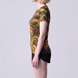 Camisetas de entrenamiento de tela fresca, tela suave al tacto, material elástico y moderno, camisetas de entrenamiento de tela popular para mujer - Product Image 3