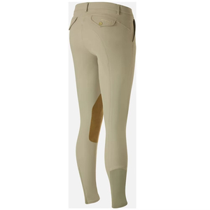 Women Training Equestrian Jodhpurs High Rise <b>Slim</b> Fit Breathable Solid Color with Leather Knee <b>Patch</b> for Riding - Product Image 3