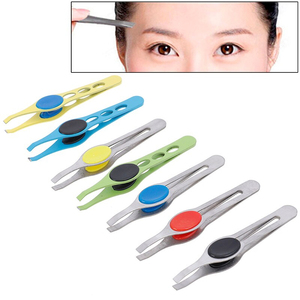 1pc Stainless Steel Face Hair Removal Eye Brow Trimmer Eyebrow Eyelash Clip Cosmetic Beauty <b>Makeup</b> <b>Tool</b> Eyebrow Tweezers - Product Image 3