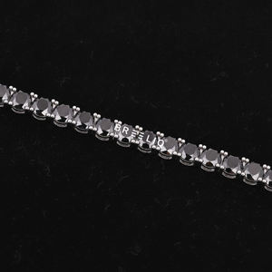 Elegante Pulsera de Tenis de Plata de Ley 925 con Diamantes de Moissanita, Joyería de Lujo con Brillo Brillante para Fiestas y Regalos - Product Image 3