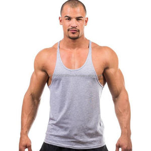 Débardeur de sport pour homme 100% coton Vêtements de fitness Impression personnalisée Meilleure conception Vêtements de travail - OEM Options de tailles plus grandes disponibles - Product Image 4