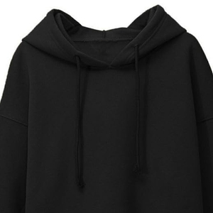 Sudadera Corta con Capucha para Mujer, Oversize, de Forro Polar, Manga Larga, Estilo Casual Urbano, Top de Moda para Fitness, OEM ODM, Sudadera Personalizada al por Mayor - Product Image 4