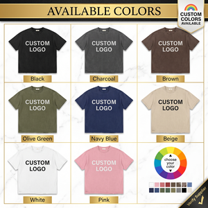 T-shirt en coton lavé épais pour homme, coupe oversize, style streetwear, t-shirt vierge personnalisable avec logo, fabricant de vêtements en gros - Product Image 5