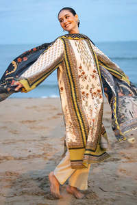 Pakistani Indian <b>Dress</b> Designs in Cozy Winter <b>Linen</b> Collections Casual Wear Salwar Kameez - Product Image 4