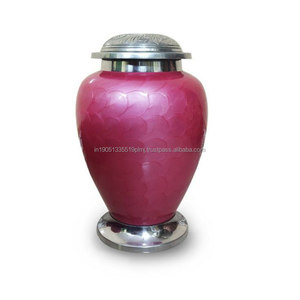 Urne funéraire américaine de haute qualité en laiton, design Meena personnalisé, 10 pouces, souvenir funéraire pour cendres humaines et d'animaux - Product Image 6