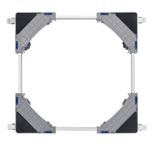 Supporto per Mini Frigorifero con Capacità di Carico di 400 Libbre, 4 Piedi Robusti, 4 Ruote Girevoli Bloccabili, Piedistallo Regolabile per Lavatrice e Asciugatrice - Product Image 4