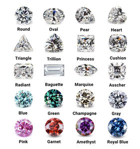 Moissanite blanche D VVS-VS de laboratoire, taille poire, certifiée GRA, effet de couleur/feu, pierres précieuses en vrac pour la fabrication de bijoux, KGN SILVER - Product Image 6