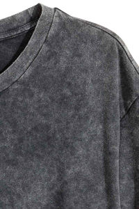 T-shirts Homme en Gros 220 GSM 100% Coton Coupe Oversize Délavé à l'Acide Motif Lettres Écologique Col Rond Sérigraphie - Product Image 5