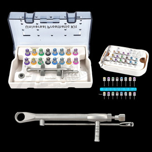Kit prothétique universel pour implants dentaires, clé dynamométrique, tournevis, extracteur, instruments chirurgicaux dentaires, fabriqué au Pakistan - Product Image 1