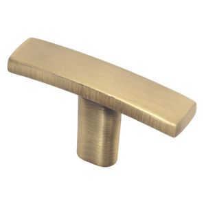 Antique Brass Cabinet Knob T Handle Single Hole Drawer Pull Furniture Handle for Kitchen Bathroom <b>Wardrobe</b> T Knob - Product Image 5