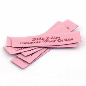 Etiquetas tejidas al por mayor de la mejor calidad para ropa, etiquetas de tela para cuello con corte láser - Product Image 1