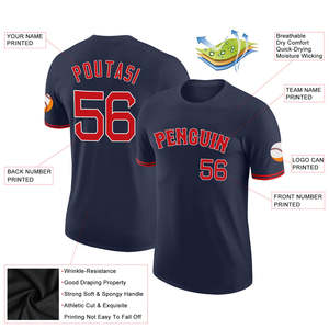 Camiseta Personalizada de Béisbol para Equipo, Cuello Redondo, Uniforme Deportivo, OEM, Marca Privada, Sublimación, Camisetas al por Mayor para Hombre - Product Image 2