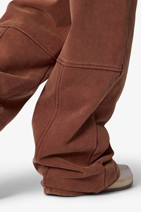 Men's Brown Corduroy Casual <b>Pants</b> Elastic Waist Side Pockets Midweight Breathable Autumn Wear - Product Image 6