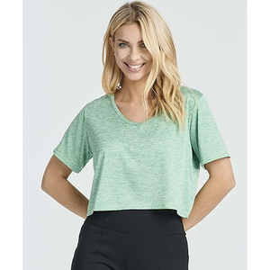 T-shirt court oversize streetwear pour femme, populaire en Europe, vêtement décontracté en coton, fabricant et fournisseur OEM - Product Image 5