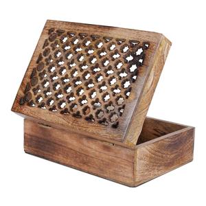 Boîte de rangement en bois verrouillable pour des besoins de stockage sécurisés, offrant sécurité et une construction en bois élégante - Product Image 2