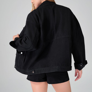 New Arrivals Long Sleeve <b>Women</b> Denim <b>Jackets</b> Top Quality Made New Fashion <b>Women</b> Denim Jeans <b>Jackets</b> For Adults - Product Image 2
