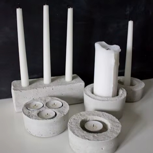 TCE Premium Handmade Concrete <b>Tea</b> <b>Light</b> Holder for Home Decor Table Centerpiece Hotel Restaurant Gift and Interior Styling Use - Product Image 1