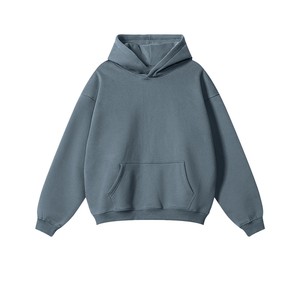 Vente en gros de sweats à capuche surdimensionnés 350 g/m², fournisseur de sweats à capuche personnalisés à faible MOQ, sweats à capuche en polaire pour les marques de détail américaines - Product Image 4