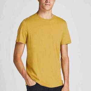 T-shirts à manches courtes en coton 100% respirant 180 GSM, col rond, logo personnalisé, vente en gros d'usine - Product Image 3
